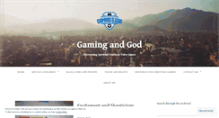 Desktop Screenshot of gamingandgod.com