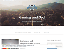 Tablet Screenshot of gamingandgod.com